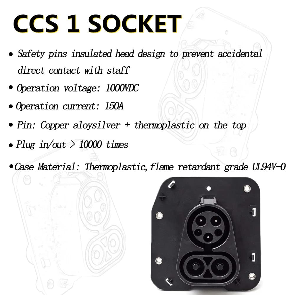 Amazon.com: INTCHE CCS 1 Socket 150A with 1 Meter Cable EVSE Combo